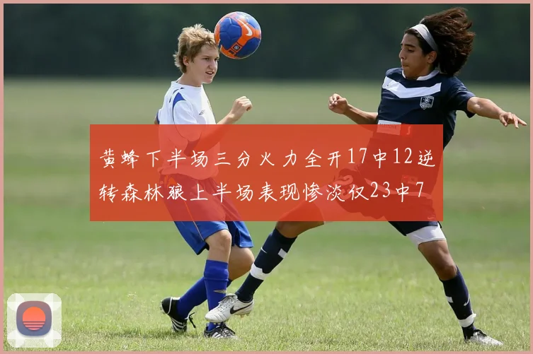 黄蜂下半场三分火力全开17中12逆转森林狼上半场表现惨淡仅23中7